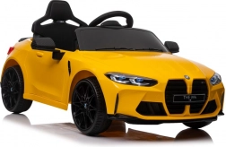 Elektrische kinderauto BMW M4 geel