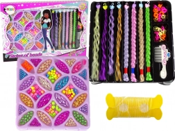 Kleurrijke set kralen voor haar en sieraden