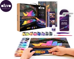 Okto schilderen met modelleerpasta – Opera House Sydney 30 × 40 cm