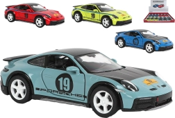 Kinsmart Porsche 911 rallye-livery – metalen model met pull-back (13 cm)