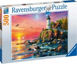 Ravensburger puzzel Vuurtoren bij zonsondergang 500 stukjes