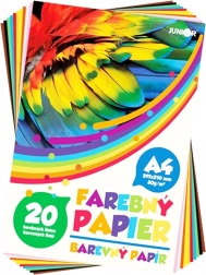 set gekleurd papier a4, 20 vellen, 80 g/m², mix van 10 kleuren