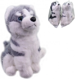 Pluchen husky-hondje 25 cm