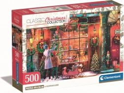 CLEMENTONI Puzzel Kerstcollectie: Oude kerstwinkel 500 stukjes