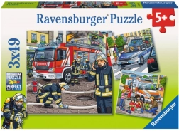 Ravensburger puzzel Hulpdiensten 3×49 stukjes