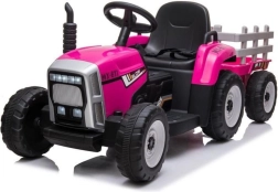 Elektrische tractor voor kinderen Baby Mix Erick met afstandsbediening – roze