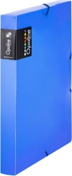 Archiefbox A4 met elastiek, blauw, polypropyleen, 3 cm rug