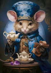 Puzzel 500 stukjes – Theetijd, muisje