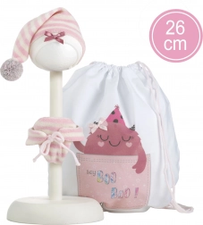 Kleding voor babypop New Born maat 26 cm met accessoires
