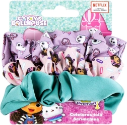 Set haarelastiekjes Gabby's Dollhouse (Gábina's magische huis) 3 stuks