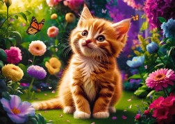 Puzzel 500 stukjes schattig katje Trefl