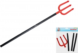 Uitschuifbare plastic drietand voor Halloween en Sinterklaas