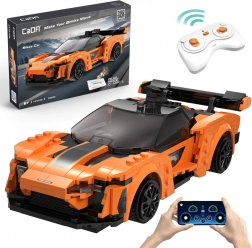 Bouwset CaDA RC sportwagen BLAZE CAR, oranje, Dual Mode, 295 onderdelen