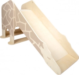 Houten binnenglijbaan Giraffe Wildlife voor kinderen