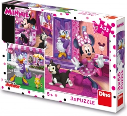 Dino puzzel Disney Minnie 3×55 stukjes