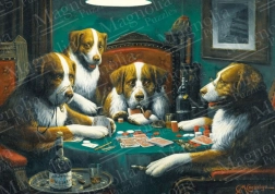 Puzzel honden die poker spelen 1000 stukjes