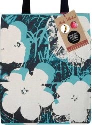canvas tas met bloemen andy warhol