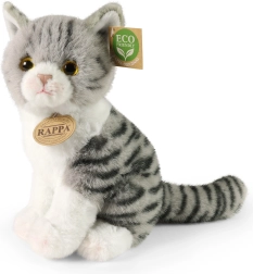 Pluchen kat Rappa eco-friendly 24 cm