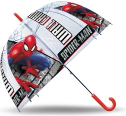 Kinder automatische transparante paraplu SPIDERMAN 48 cm