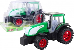 Grote groene boerentractor met vliegwiel