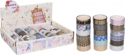 Decoratieve washi tape 1,5 cm × 3 m – diverse motieven