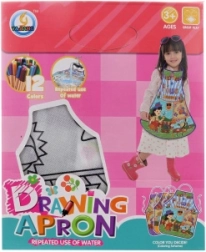 Kleurvoorschort met motief van een bloeiende tuin