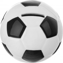 Keramische spaarpot voetbal 10 cm
