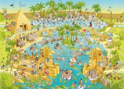 Heye Puzzle Crazy ZOO: Nijl-expositie 1000 stukjes