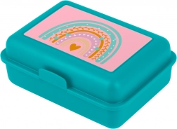 Broodtrommel Regenboog Turquoise