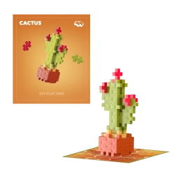Plus-Plus bloemen cactus – creatieve bouwset