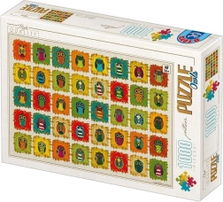 Puzzel staalkaart: uilen 1000 stukjes