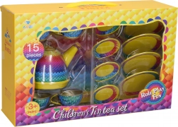 Blikserviesset geel 15-delig