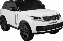 Elektrische kinderauto Range Rover 4x4 met display en afstandsbediening – Wit