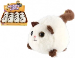 Pluchen opwindbaar katje 10 cm