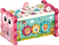 CHIPOLINO Motorische kubus 8-in-1 Uil Roze