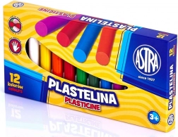 ASTRA plasticine set 12 kleuren 12×13 g