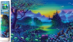 Norimpex diamant schilderen Mysterieus kasteel 30x40 cm