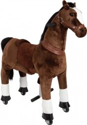 Small Foot rijdend pluche paard op wieltjes – zithoogte 67 cm