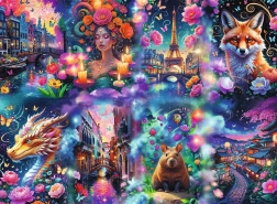 Trefl Puzzle Premium Plus Kleurrijke wereld 8000 stukjes