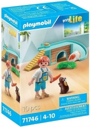 PLAYMOBIL jongen met cavia's en huisje voor knaagdieren