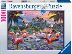 Ravensburger puzzel Pink Flamingos 1000 stukjes