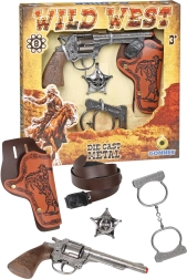 Kowboystickerset met handboeien
