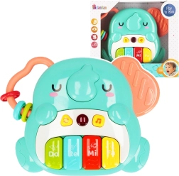 Muzikaal olifantje met geluiden en mini-toetsenbord voor de allerkleinsten
