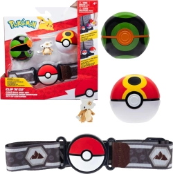 Pokémon Clip 'n' Go: trainersset met riem, Poké Balls en Cubone-figuur