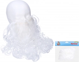 Witte kunstbaard voor kostuum van Sint-Maarten/Sinterklaas, tovenaar of opa