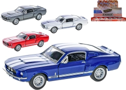 Metalen automodel Ford Shelby GT500 1967 1:38 met openende deuren en pull-back