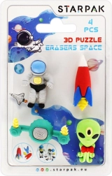 Gummen ruimte – creatief 3D-puzzel voor kinderen