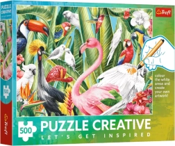 Puzzel 500 stukjes Paradijsvogels Trefl