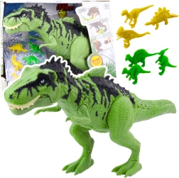 Set dinosaurus-speelgoed met geluid en mini-figuurtjes
