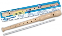 Klassieke houten fluit wit